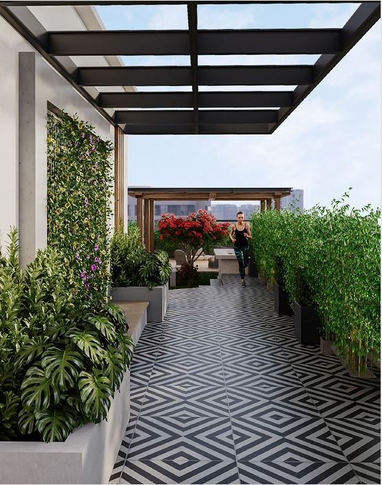 Walking and Jogging Area – Devbhoomi – Abode of Mumbai Jogeshwari East