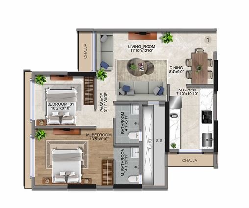 Detailed Floor Map – Devbhoomi – Abode of Mumbai Jogeshwari East