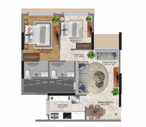 Detailed Floor Map – Devbhoomi – Abode of Mumbai Jogeshwari East