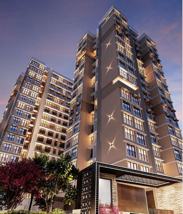 Night View of Illuminated Towers – Devbhoomi – Abode of Mumbai Jogeshwari East