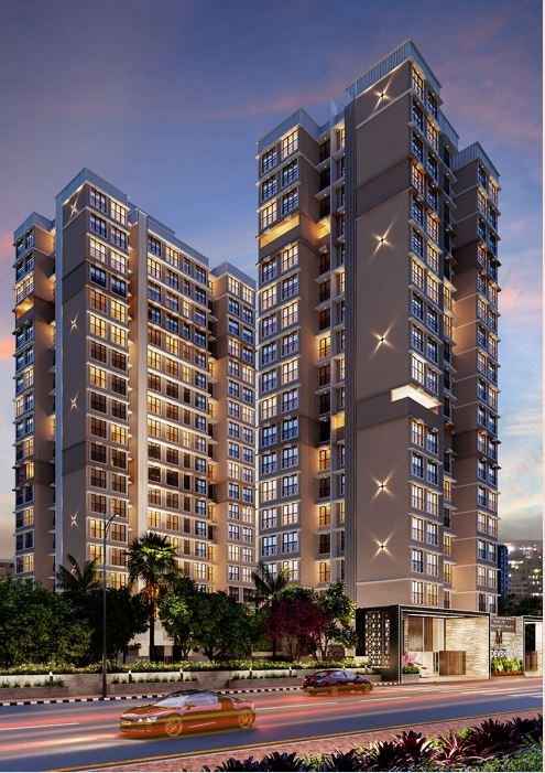 Night View of Illuminated Towers – Devbhoomi – Abode of Mumbai Jogeshwari East